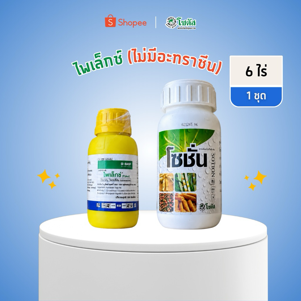 ไพเล็กซ์ (ไม่มีอะทราซีน) โทพรามีโซน ชุด 6 ไร่ พ่นทับข้าวโพด ปลอดภัย