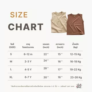 FUFU เสื้อยืดเด็ก เสื้อกล้ามเด็ก ขนาดเด็ก 6m-7y เสื้อแขนกุด มีกระเป๋า ผ้านุ่ม ลายน่ารัก (TST-2)