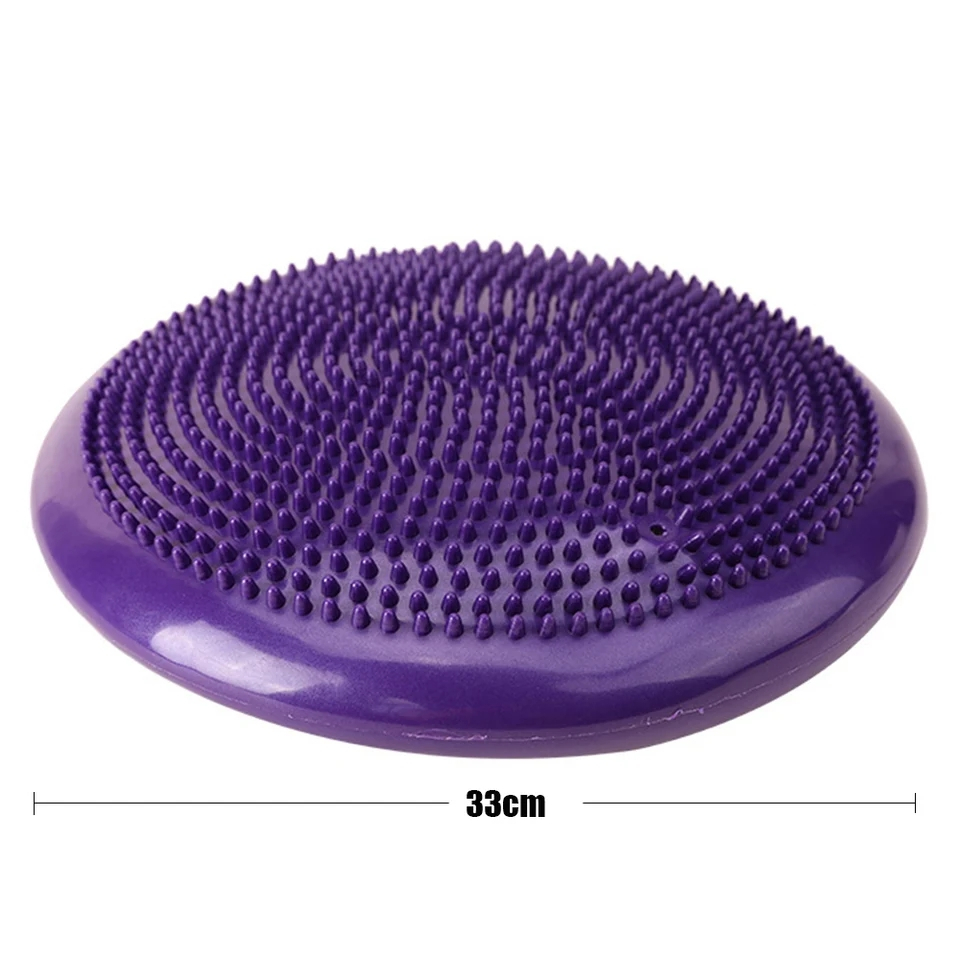 33CM Balance Pad บอลฝึกการทรงตัว Yoga Ball พิลาทิส ฟิตเนส ฝึกกล้ามเนื้อแกนกลาง วัสดุ PVC เกรด A พร้อมเข็มสูบลม