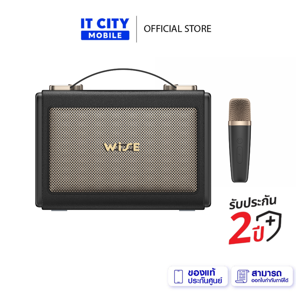 WISE OMNI DANZ II ลำโพง บลูทูธเวอร์ชัน 5.3 ไมโครโฟนไร้สาย 1 ตัว ใช้งานต่อเนื่องนานกว่า 2.5 ชั่วโมง (