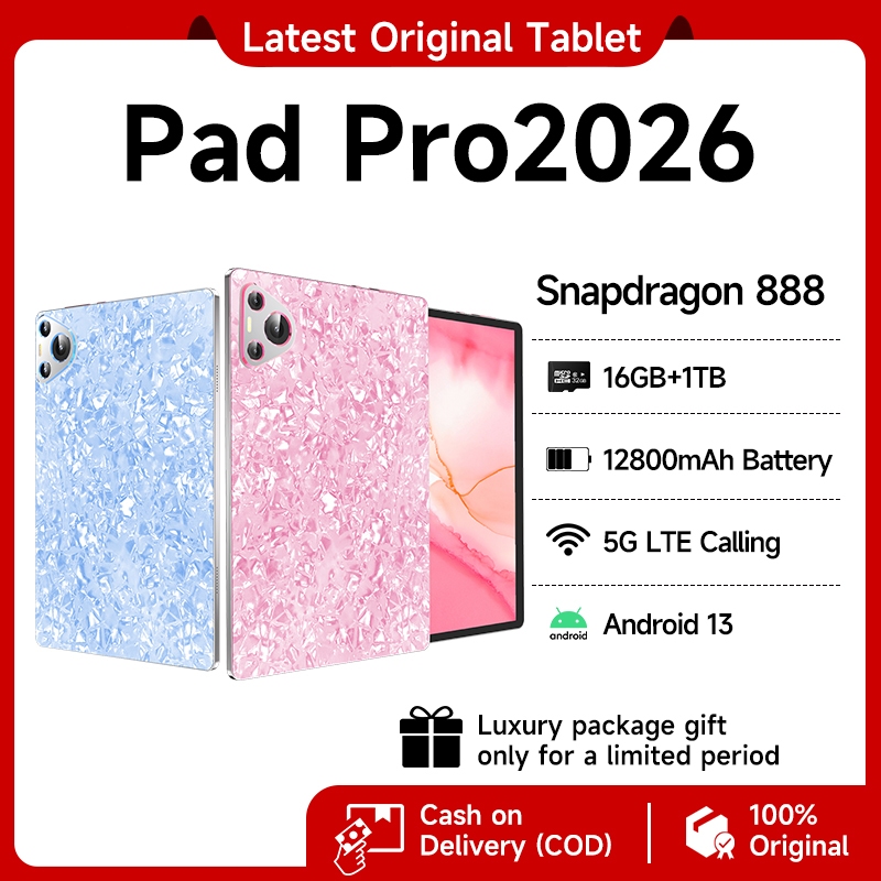XiaonI Tablet แท็บเล็ต 2026 PC 10.1 นิ้ว 5G LTE Dual SIM Wifi 16GB+1024GB Android รองรับ แท็บเล็ตเล่นเกม ทำงานสำนักงาน