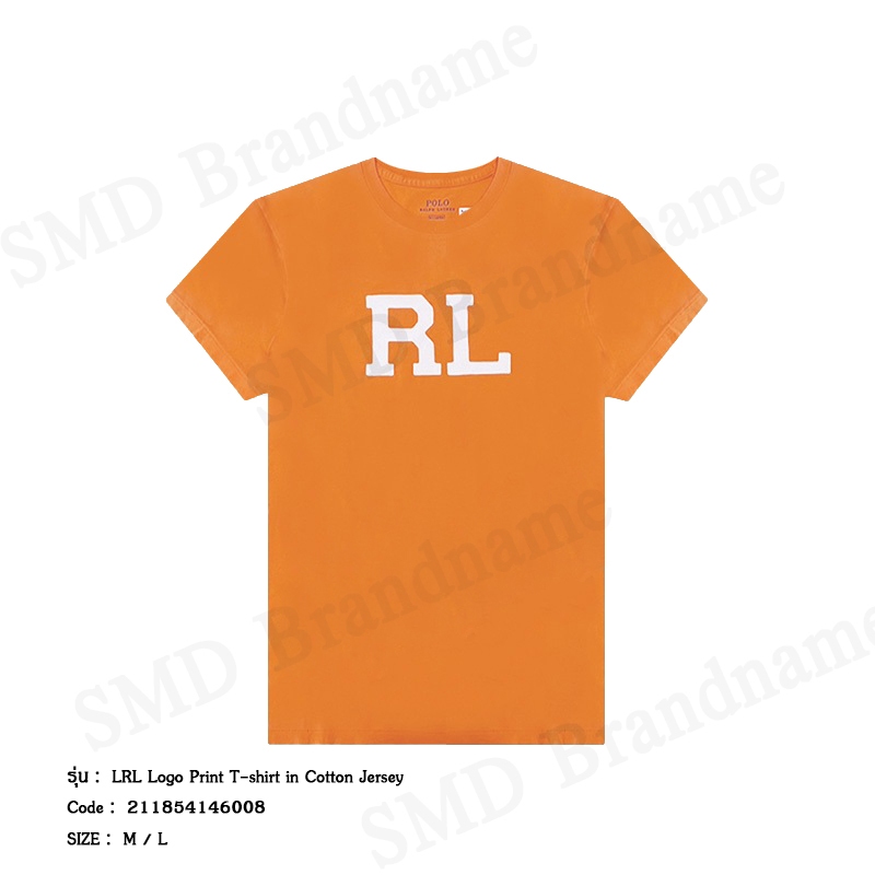 Polo Ralph Lauren เสื้อยืดคอกลม รุ่น RL Logo Print T-shirt in Cotton Jersey Code: 211854146008