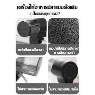 เครื่องให้อาหารปลา 250g อัพเกรดความจุ อัตโนมัติที่เวลาอัจฉริยะ 4เกียร์ ปริมาณยาที่แม่นยำ ใช้ในตู้ปลา การเลี้ยงปลาเล็กแ