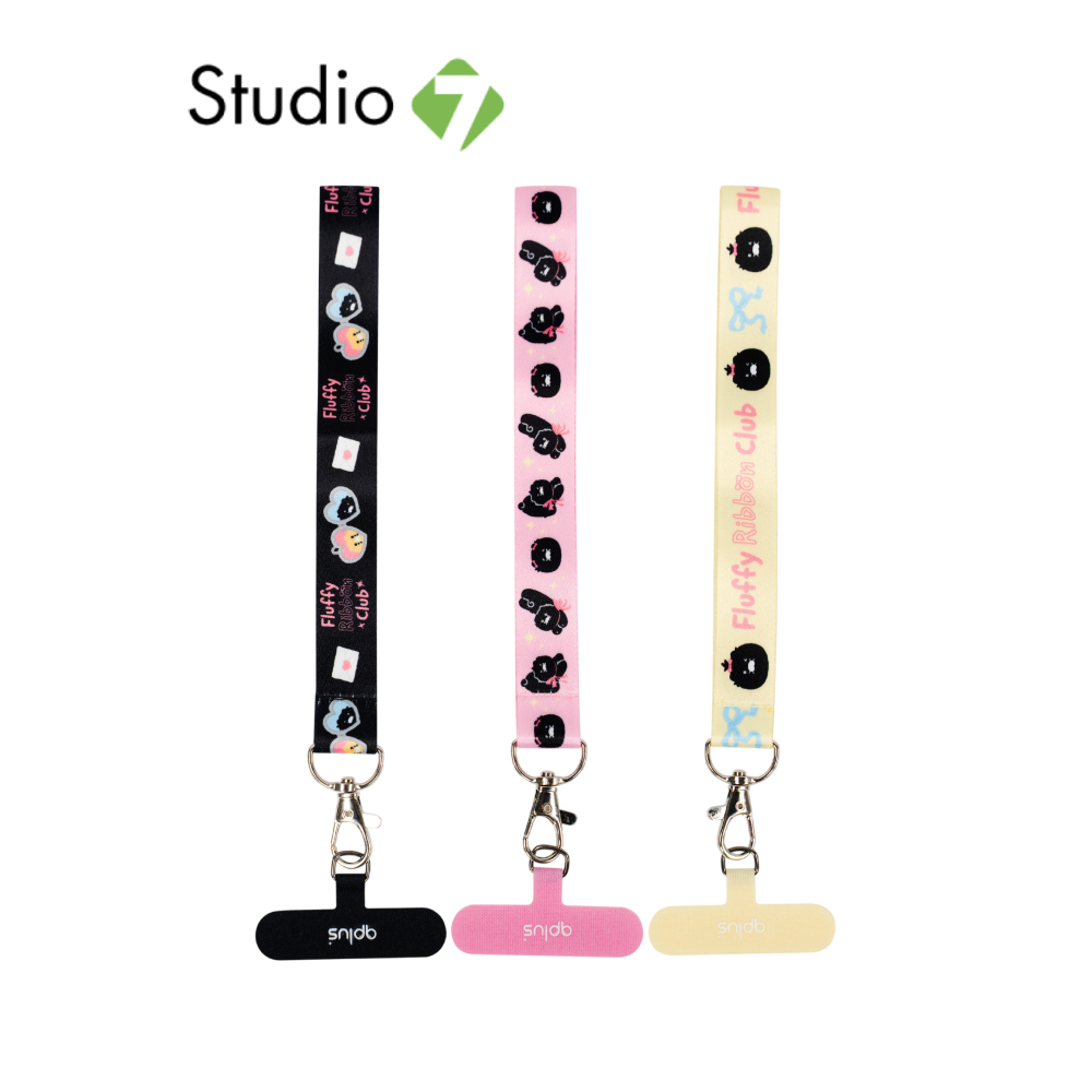 QPLUS x KAKAO Friends สายคล้องโทรศัพท์ Fluffy Ribbon Hand Strap by Studio7