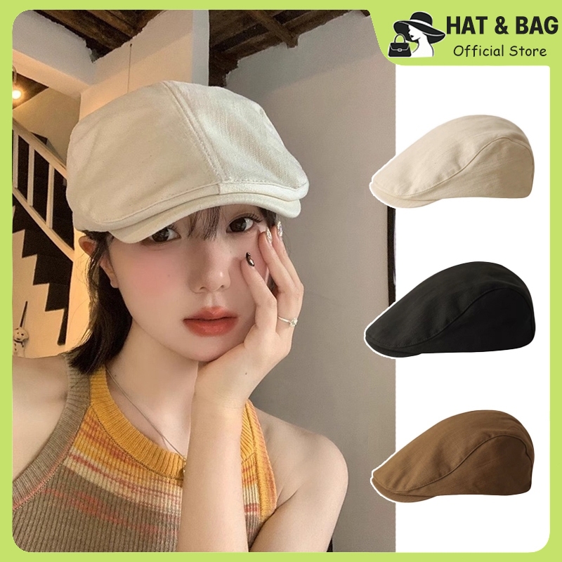 หมวกเบเร่ต์ทรงคลาสสิกเรโทร ลุคนักข่าวญี่ปุ่นและจิตรกร สวมสบายเข้ากับบรรยากาศฤดูร้อน