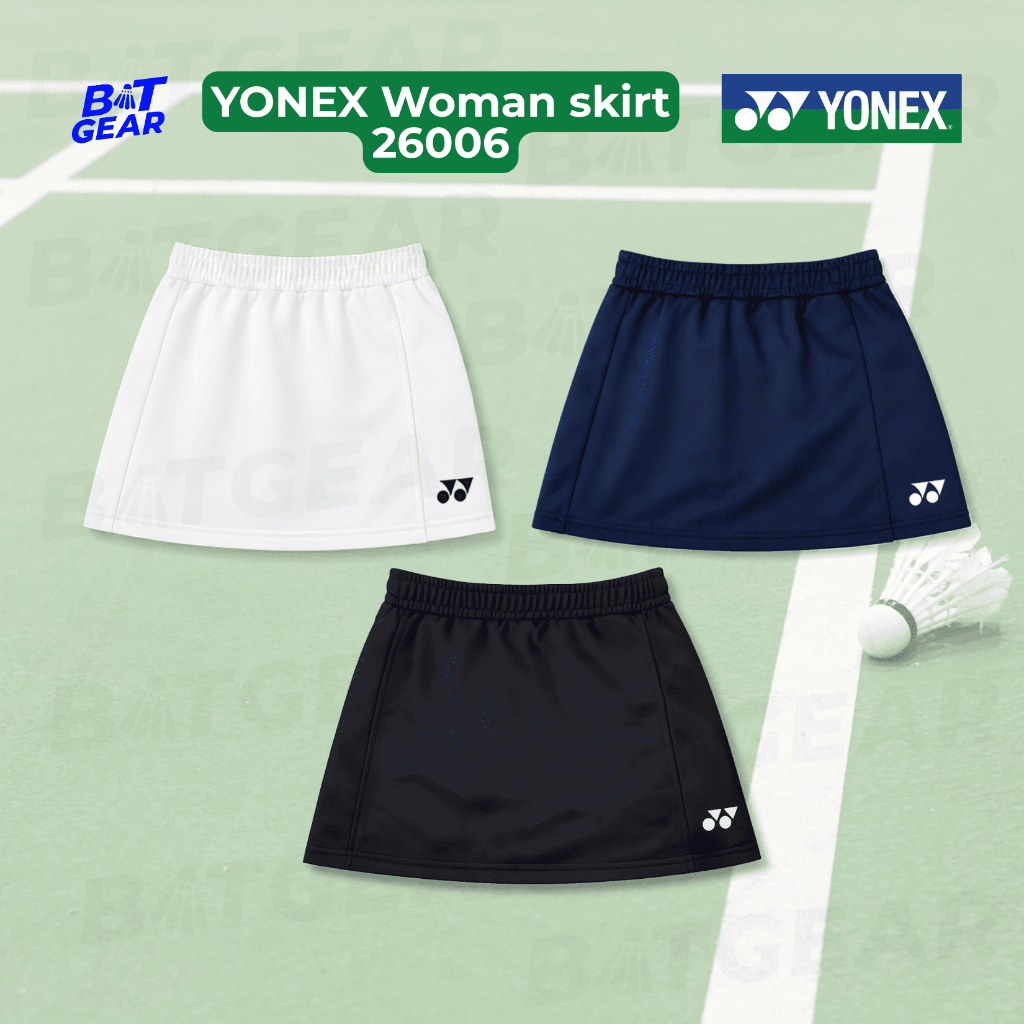 YONEX WOMENS SKIRT รุ่น 26006 กระโปรง (มีซับใน) เนื้อสัมผัสนุ่มสบาย แห้งไว ของแท้ 100%