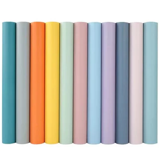 (ส่งทันที) Wall Kip วอลเปเปอร์ รวมสีพื้น ติดผนัง สติ๊กเกอร์ มีกาวในตัว ติดง่าย