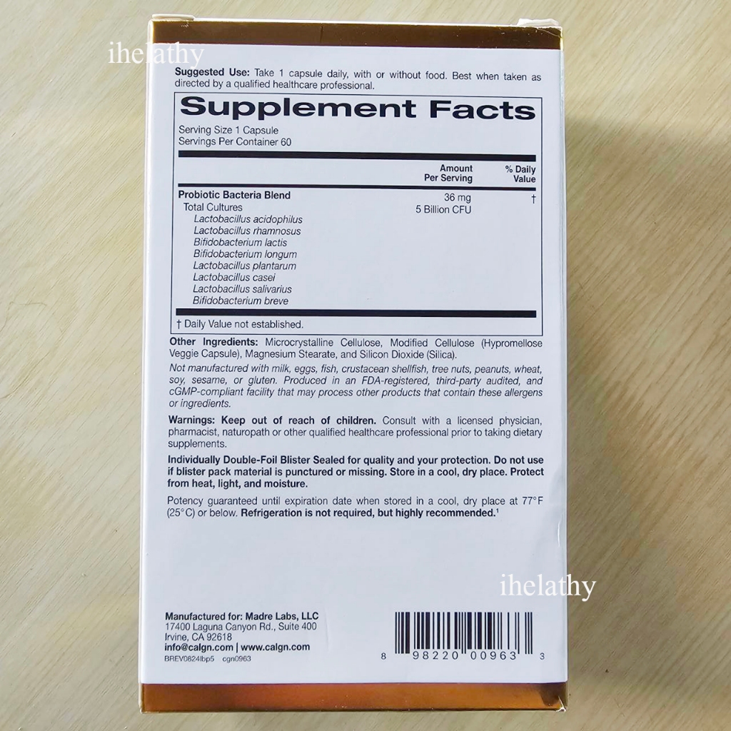 LactoBif Probiotics California Gold โพรไบโอติกปรับลำไส้ รูปที่ 5