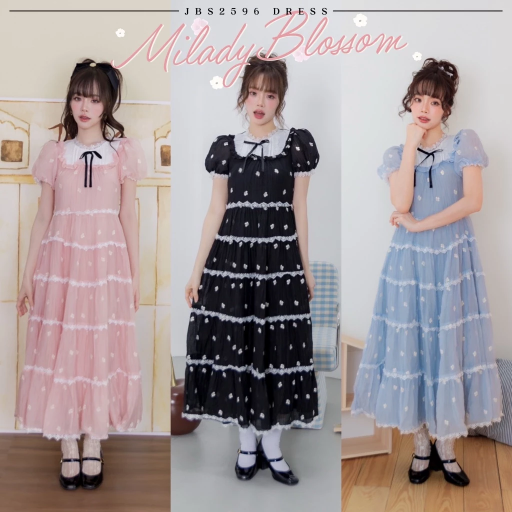 #JBS2596 Milady Blossom Dress Joobs studio