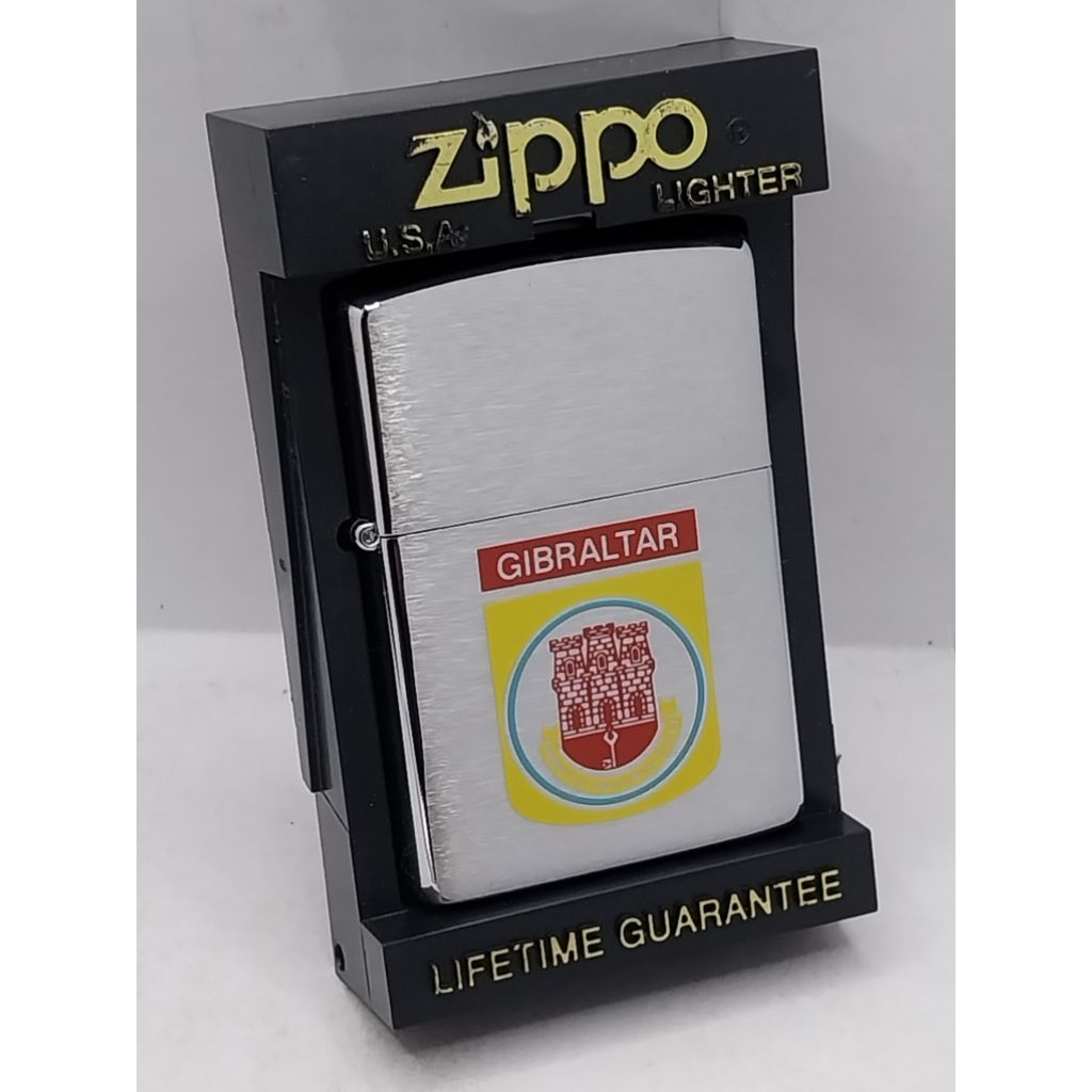 Zippo Gibraltar ผลิตปี 1994 พร้อมกล่องเดิม #สินค้าใหม่เก่าเก็บยังไม่ผ่านการใช้งาน❤️รับประกัน Zippo แ