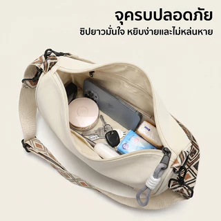 KLYM #TL008 กระเป๋าสะพายไหล่กว้างแบบสบาย ๆ สำหรับผู้หญิง 2026 แฟชั่นใหม่ที่เรียบง่ายร้อยกระเป๋า Commuter ความรู้สึกพรีเม