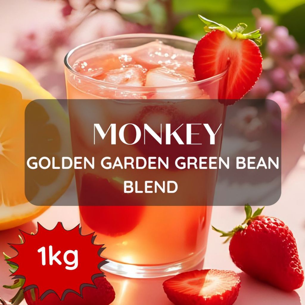 สารเมล็ดกาแฟ Monkey Golden Garden Green Bean Blend ขนาด 1000g