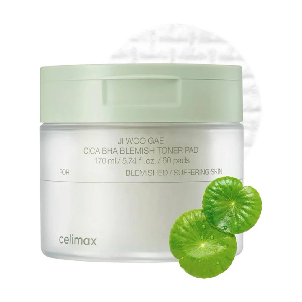 CELIMAX Ji Woo Gae Cica BHA Blemish Toner Pad