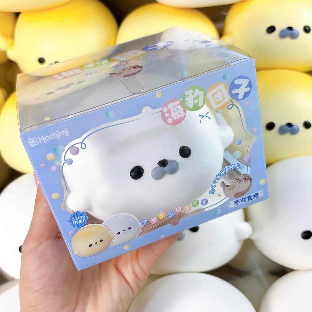 (พร้อมส่ง) สกุชชี่ hachimi — น้องอุ๋งแมวน้ำ 🦭