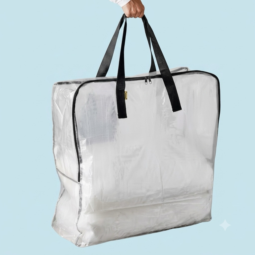 กระเป๋าแบบใส รุ่น DIMPA ดิมป้า ขนาด 65x22x65 ซม. พร้อมส่ง