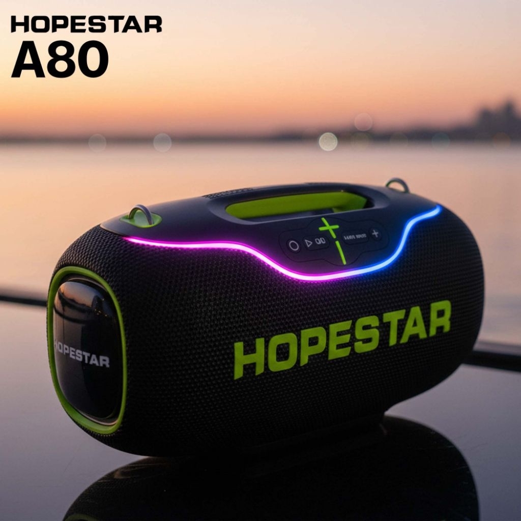 ลำโพงบลูทูธ Hopestar A80 350W กำลังขับสูง สำหรับงานดีเจกลางแจ้ง กีฬา กันน้ำ เสียงเบสหนัก ลำโพง6ตัว พ