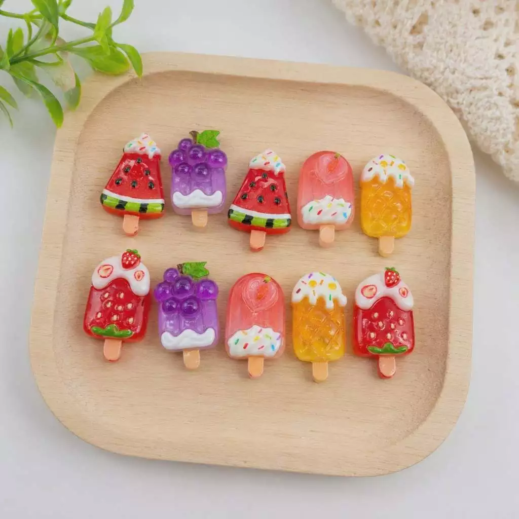 J064A ไอศกรีมแท่งแสนสดชื่นของเล่นจิ๋วดีไอวาย 10 ชิ้น