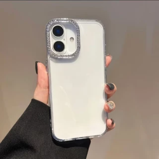 เคสมือถือ สำหรับ OPPO A6T A6C A6S A6X A5X A3X A5pro A57 A77 A38 A18 A16 A54 A15 A76 เคสใสกล้องเพชร ปุ่มเงินงานนิ่ม #KP