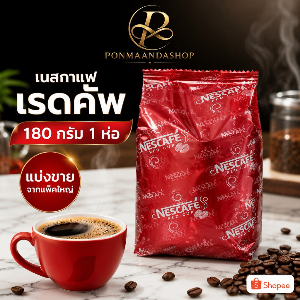 Nescafe เนสกาแฟ เรดคัพ ขนาด 180 กรัม (1 ห่อ)
