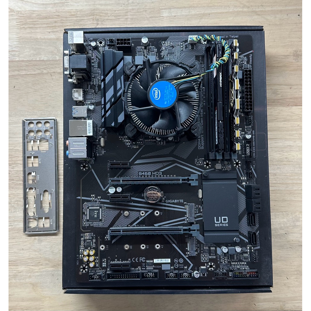 ชุด CPU I5 10400F/MB B460 HD3/RAM DDR4 16GB 8X2 BUS2133-2666คละบัสและแบรนด์/ [มัดรวม4ชิ้น] สภาพดี