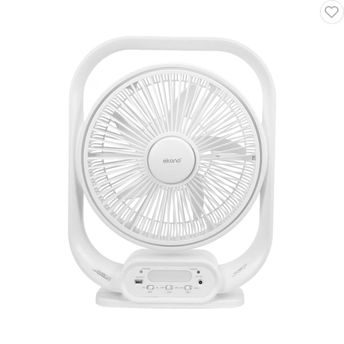 พัดลมพกพา 12 นิ้ว EKONO EK-PTB03 สีขาว
