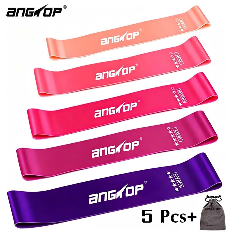 ANGTOP ยางยืดออกกำกาย resistance band Set 5 ระดับความต้านทาน อุปกรณ์โยคะ ยางยืดโยคะ exercise band