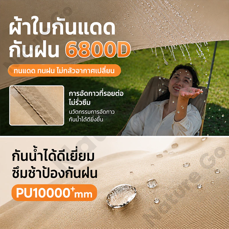 ฟลายชีทพร้อมเสา 3x3 3x4 3x6m thumbnail 6