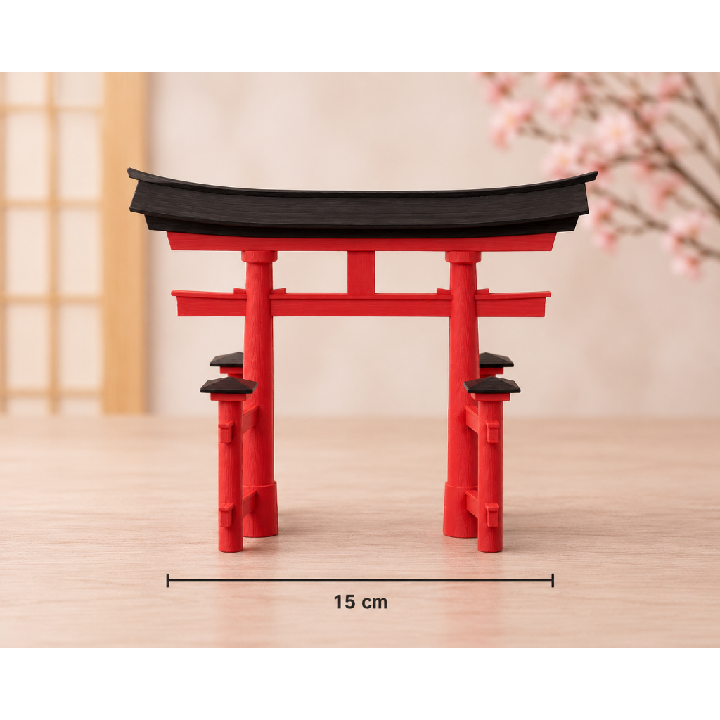 ประตูศาลเจ้าญี่ปุ่น Torii โมเดลตกแต่งสไตล์ญี่ปุ่น พร้อมประกอบเป็นชิ้นเดียว