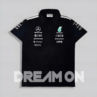 เสื้อโปโล Mercedes 2026 สีดำ สีขาว size xs-3xl