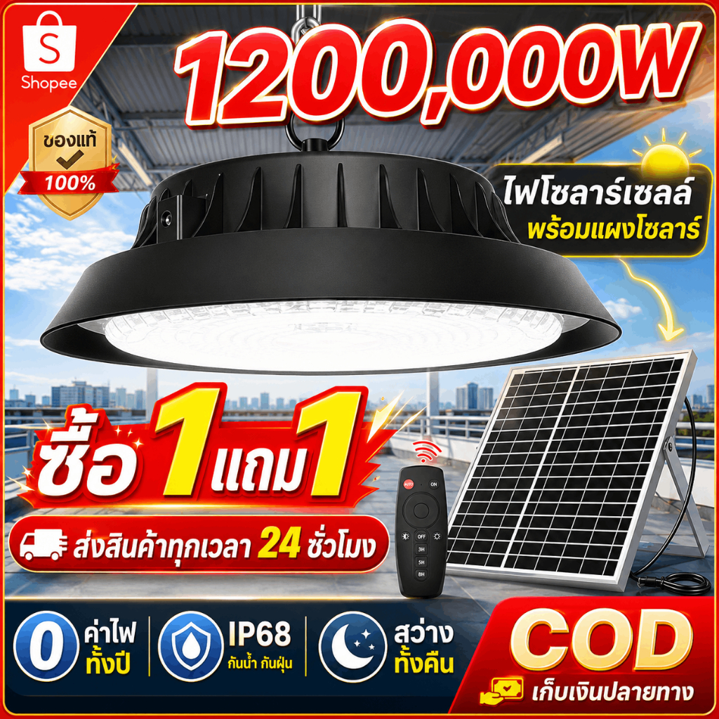 【รับประกัน30ปี】โคมไฟโซลาร์เซลล์ Solar light ไฟโซล่าเซล