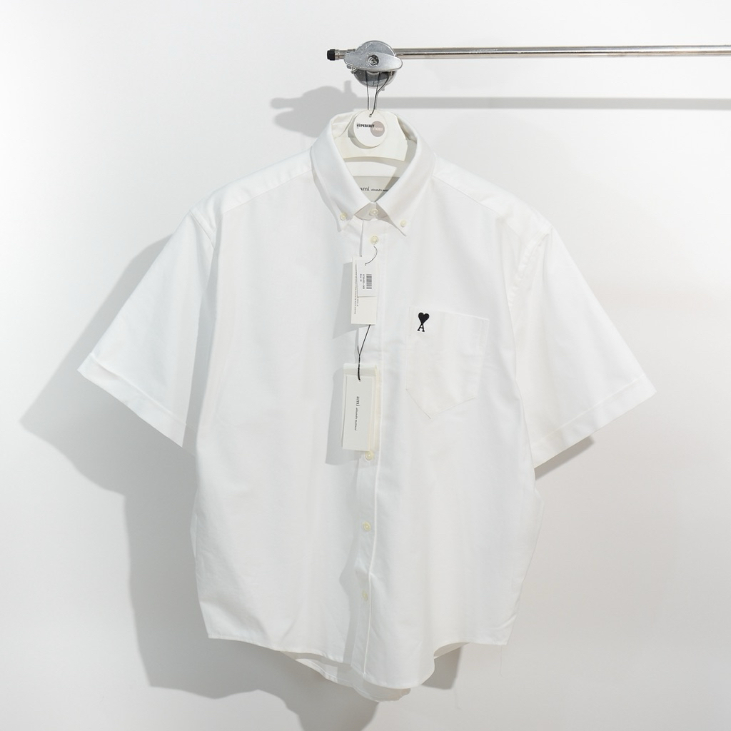 AMI PARIS Ami De Coeur  short sleeve boxy shirt