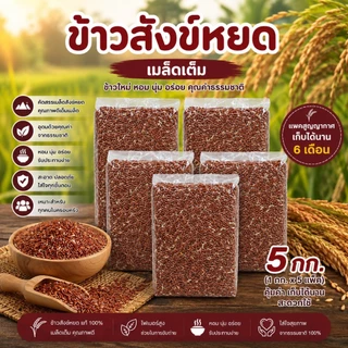 คุ้มค่า คุ้มราคา ข้าวสังข์หยด แพคสุญญากาศ 5 กิโลกรัม ตราทรัพย์ธนา