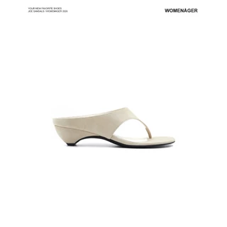 WOMENAGER - Joe sandals สี Beige รองเท้าแตะหูคีบ สวมใส่ง่าย