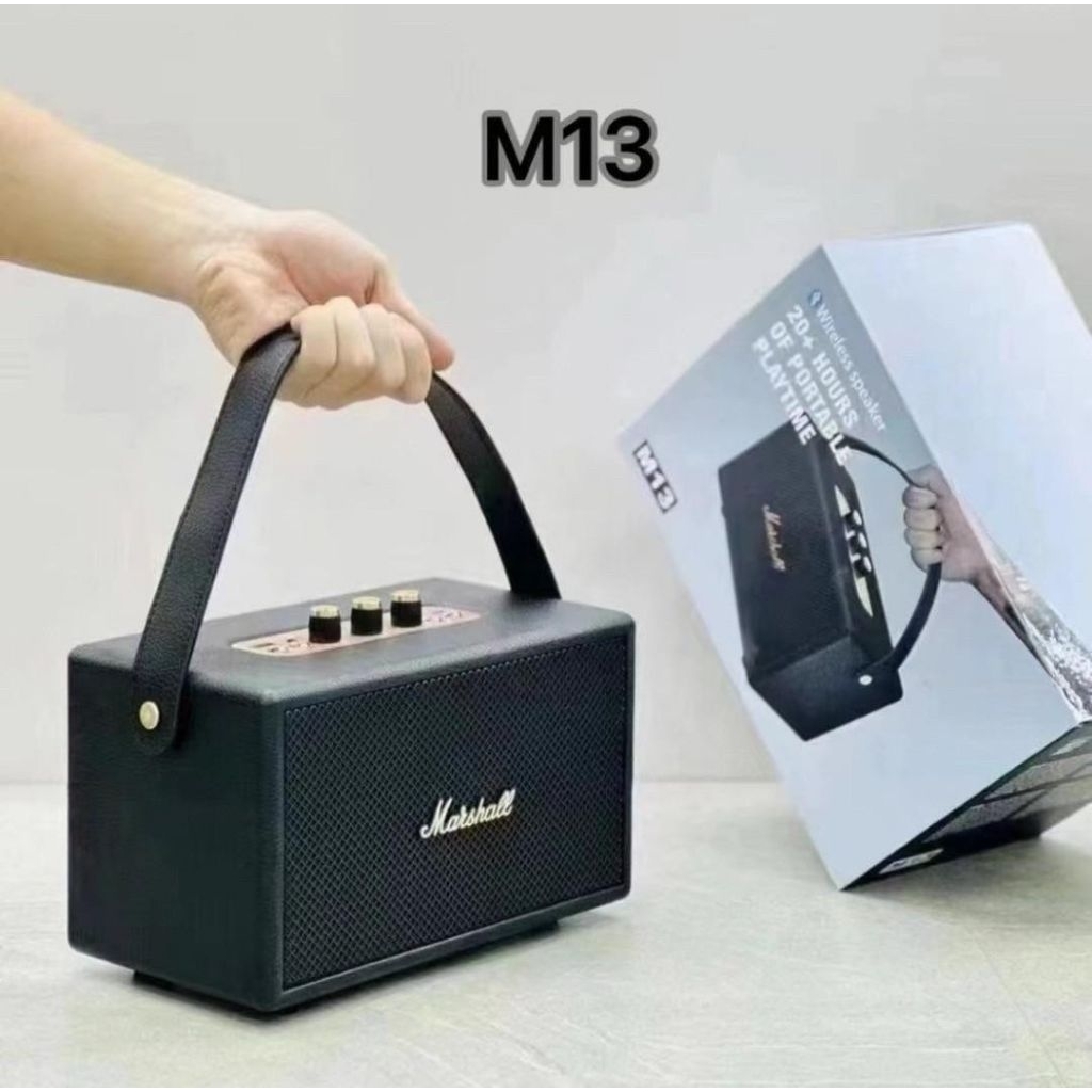 ลำโพงบลูทูธ M13 ปรับเสียงเพลงเสียงเบส แหลมได้ เสียงฟังชัดด้วยลำโพงคุณภาพสูง