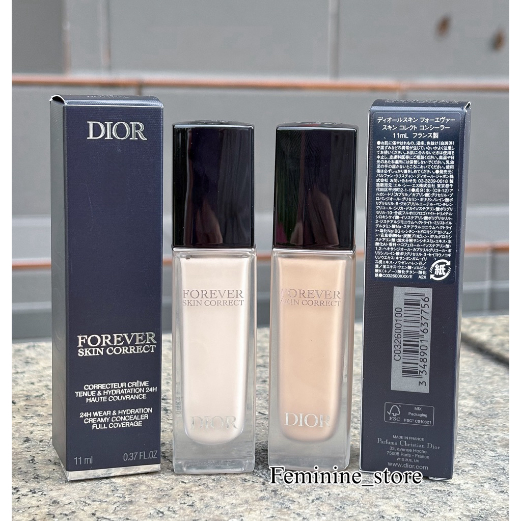 ป้ายญี่ปุ่น/ได้ถุงโบว์ ผลิต2026_DIOR Forever Skin Correct creamy concealer ขนาด 11ml.