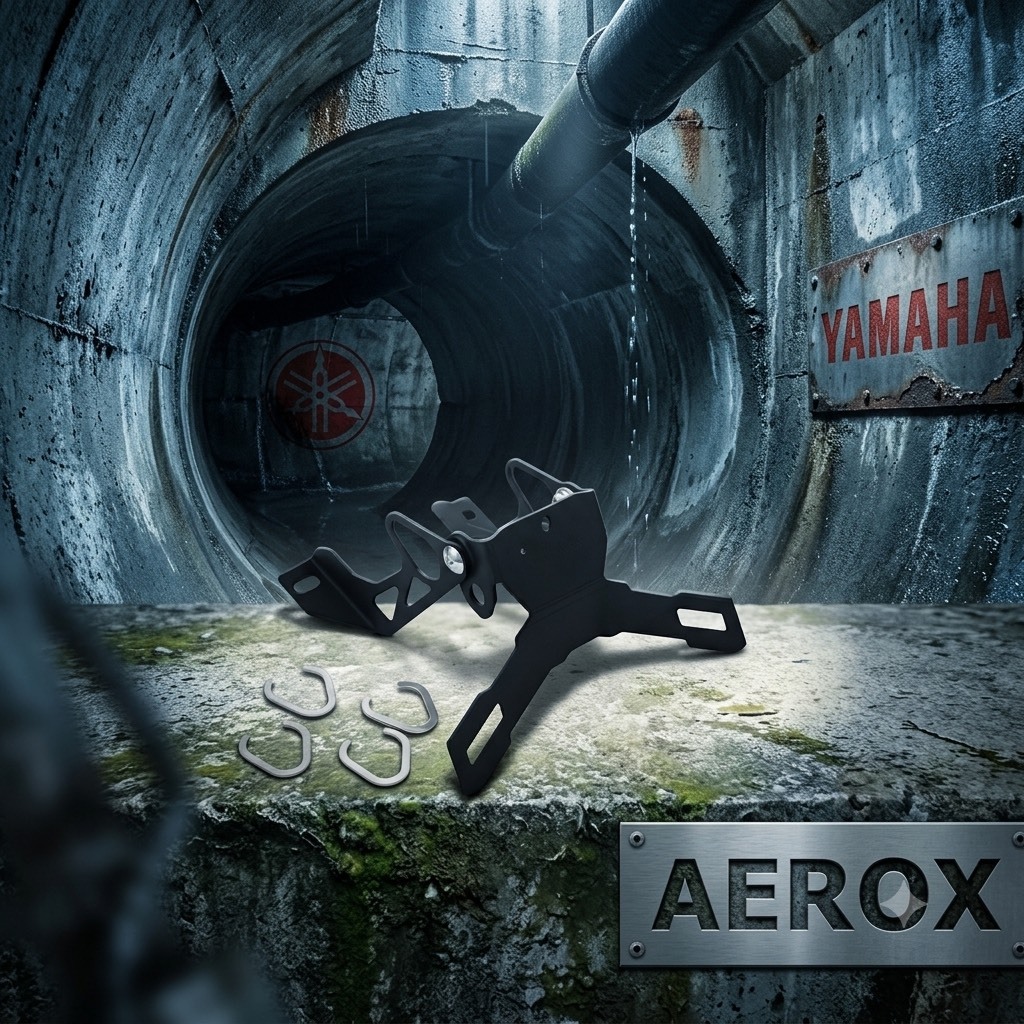 ท้ายสั้น พับได้ Aerox ใส่ไฟเลี้ยวเดิม และ ไฟเเต่งได้