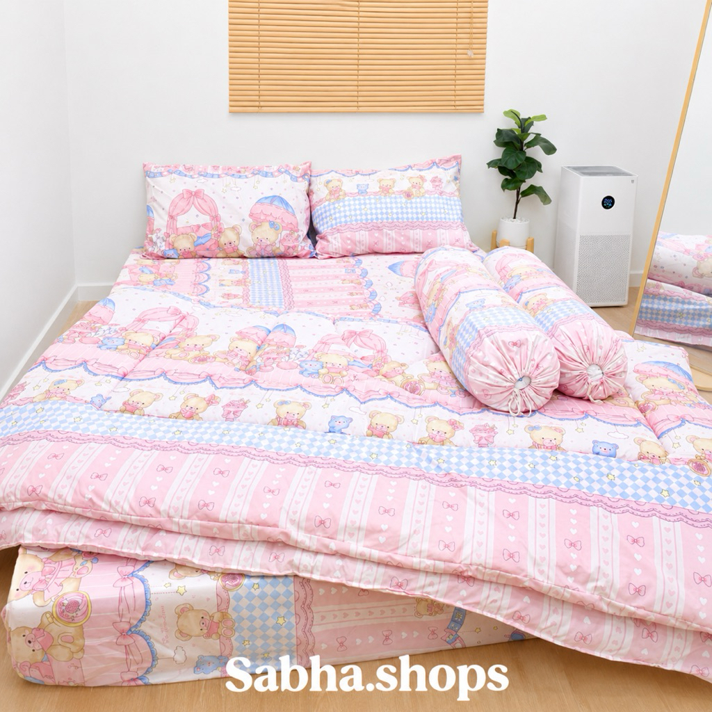 ชุดผ้าปูที่นอน cotton​100% นุ่ม​ นอน​สบาย​ สีไม่ตก