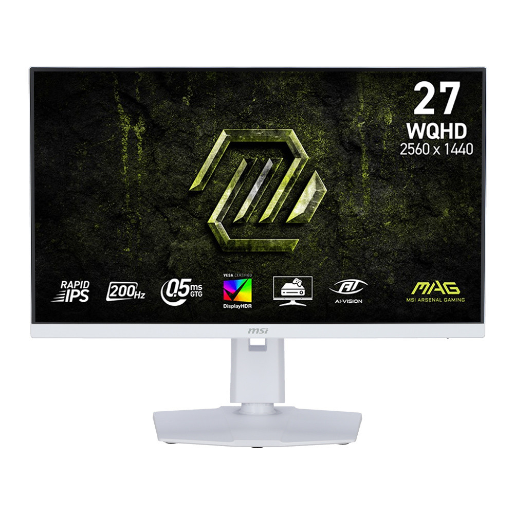MSI MAG 274QRFW E20 27" QHD 180Hz Gaming Monitor สีขาว