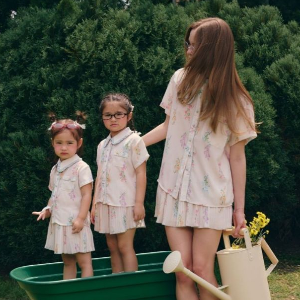 La Mignonne (S-XL) Gracie Leah Set ชุด เซต 2 ชิ้น ใส่เที่ยว งานกระดุมหน้าใช้งานได้จริง กางเกงเป็นแบบอัดพลีทมีกระเป๋า