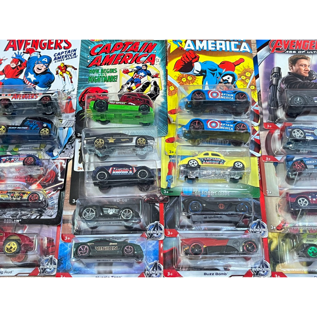 HOTWHEELS Avengers Marvel มีหลายแบบให้เลือก แพคไม่ค่อยสวย