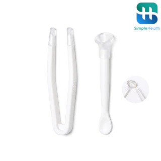 Simple Health ที่คีบคอนแทคเลนส์พกพา ชุด 2ชิ้น ที่ใส่คอนแทคเลนส์ contact lens tool ใส่ง่าย ถอดง่าย