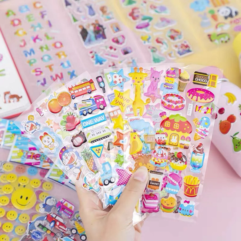 สติ๊กเกอร์ตัวนูนลายการ์ตูน ชุด1 thumbnail 10