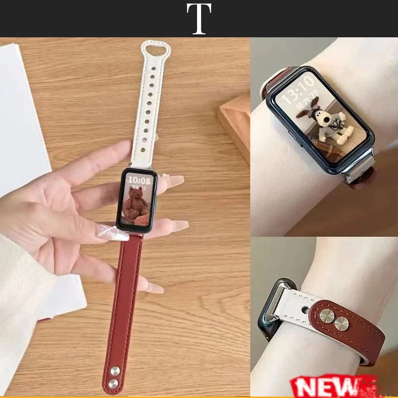 2สี ใช้ได้กับ Samsung Galaxy Fit 3 สายหนังคุณภาพเยี่ยม