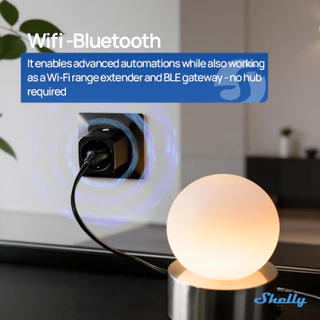 Shelly Plug M Gen3 ปลั๊กไฟอัจฉริยะ WiFi Matter Smart Plug 16A วัดการใช้ไฟฟ้า Bluetooth รองรับ Alexa Home Assistant