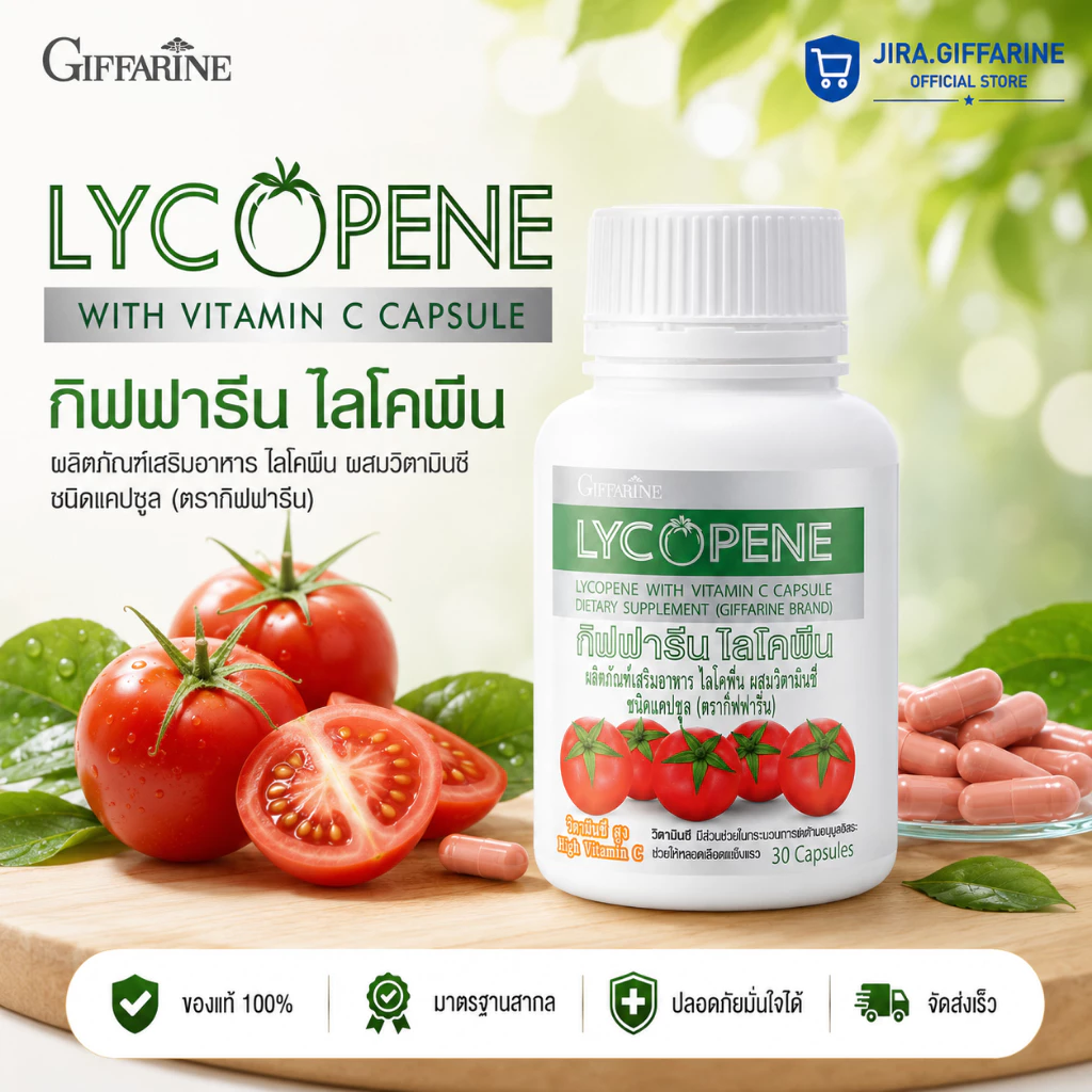 ไลโคปีน ไลโคพีน กิฟฟารีน มะเขือเทศ มะเขือเทศแคปซูล LYCOPENE GIFFARINE