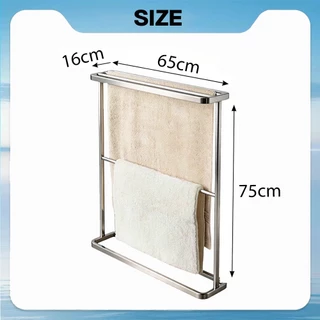 ราวแขวนผ้าเช็ดตัวสแตนเลส ราวตากผ้าเช็ดตัว มินิมอล minimal style towel rack.