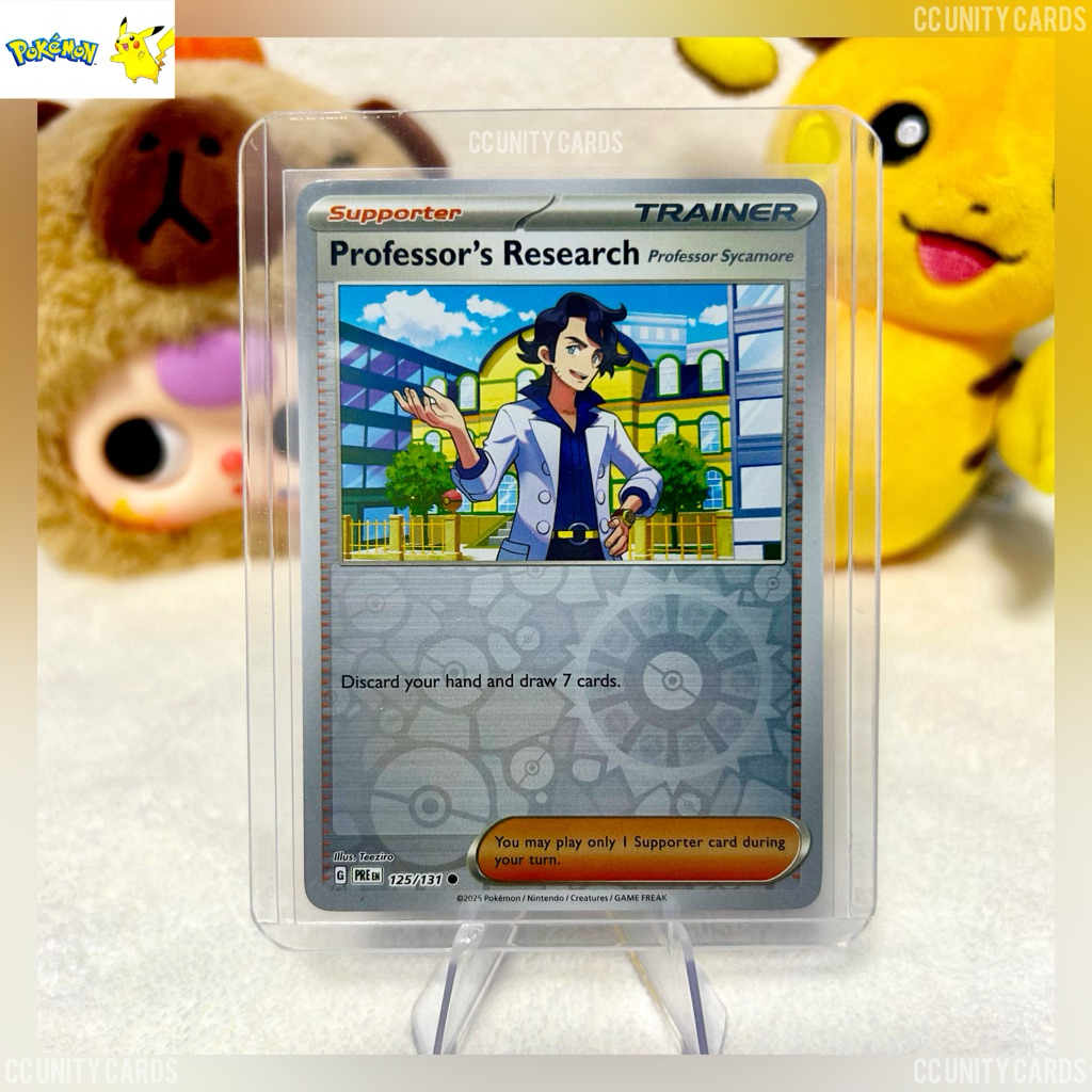 [Pokemon] Professor's Research (Professor Sycamore) การ์ดโปเกม่อน เทรนเนอร์ ระดับ Common (Reverse Holo) PRE EN (125/131)