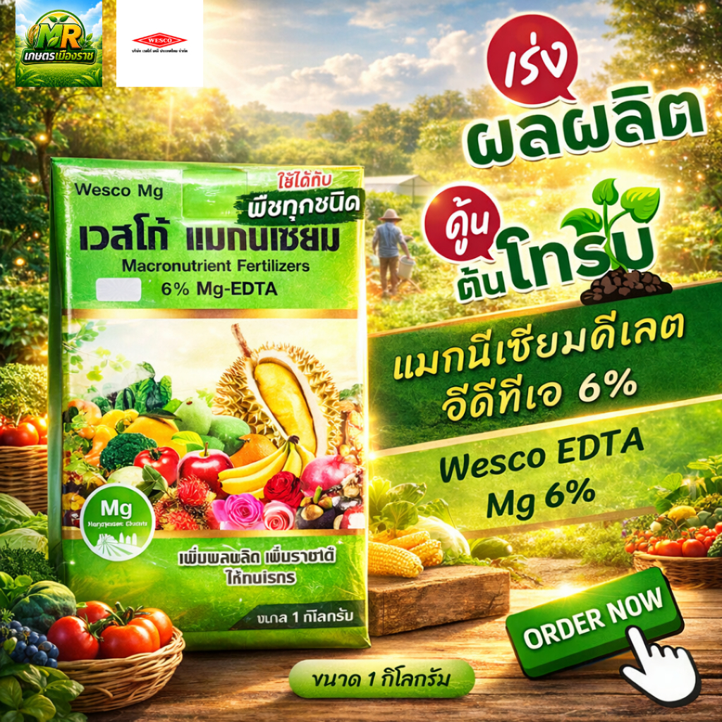 เวสโก้ แมกนีเซียม 1kg #เกษตรเมืองราช #wesco