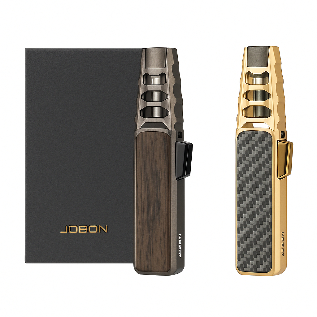 JOBON รุ่นZB-588 ไฟแช็กไฟฟู่ 1 หัว แบบเติมแก๊สได้ กันลม โลหะพรีเมียม เปลวไฟแรง ดีไซน์เรียวสวย ปรับระ