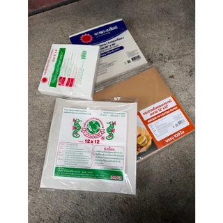 [แบบเคลือบพลาสติก] กระดาษห่ออาหาร กระดาษใบตองเทียม กระดาษใบตอง ตองเทียม เกรดA ห่อข้าวมันไก่ บะหมี่ โรตี ผัดไท ห่ออาหาร